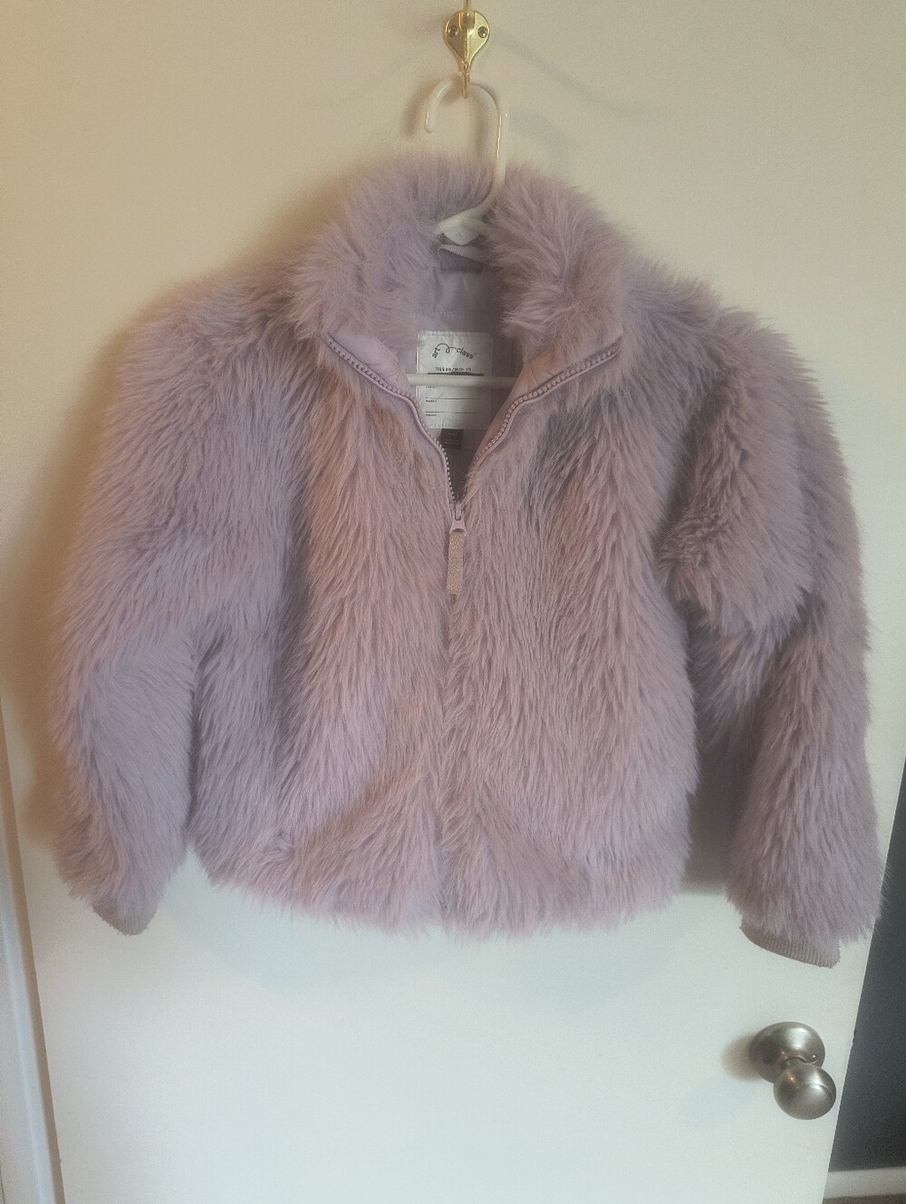 art class Lilac Faux Fur Zip Jacket